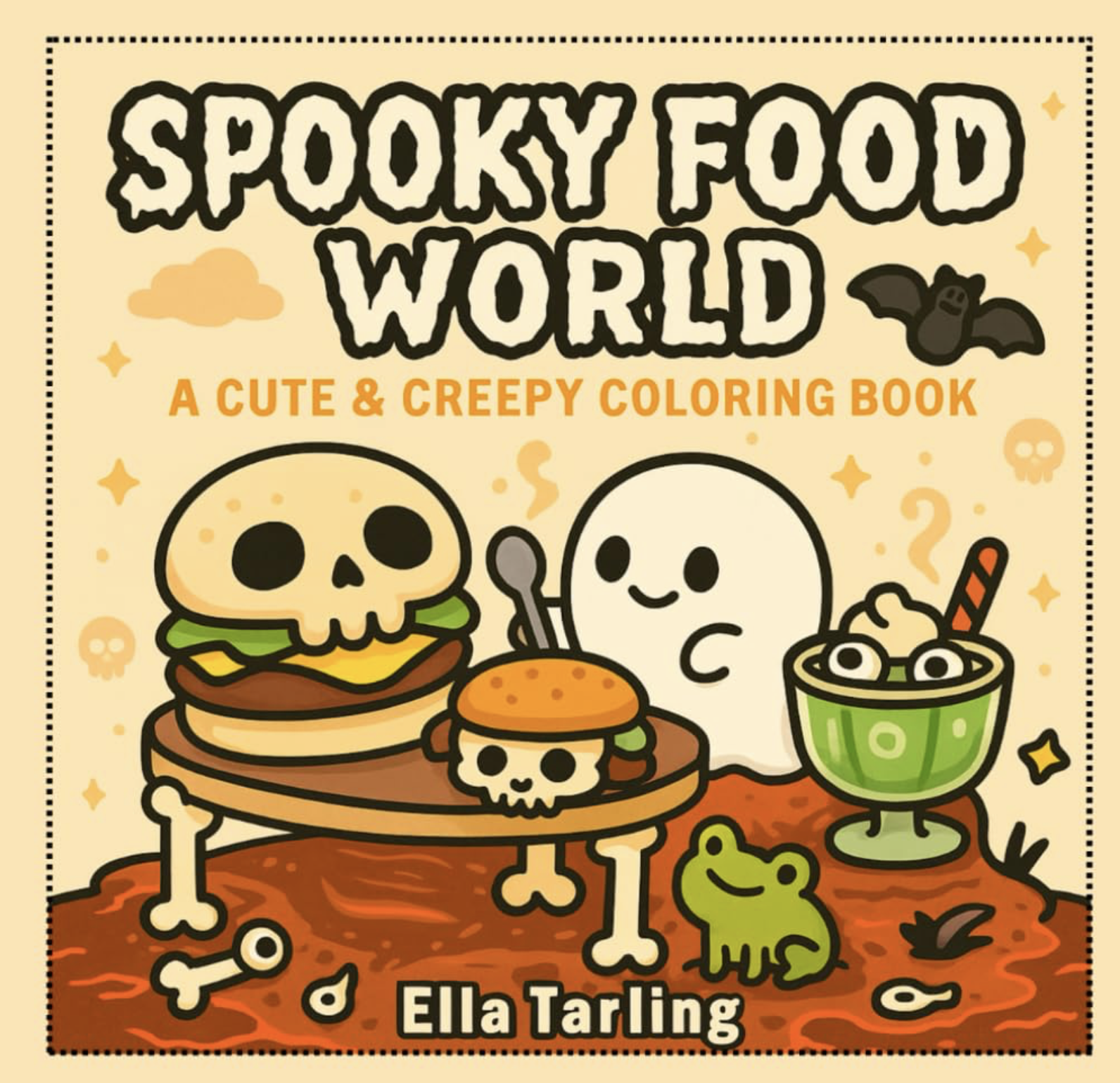 Spooky Food World Coloring Book