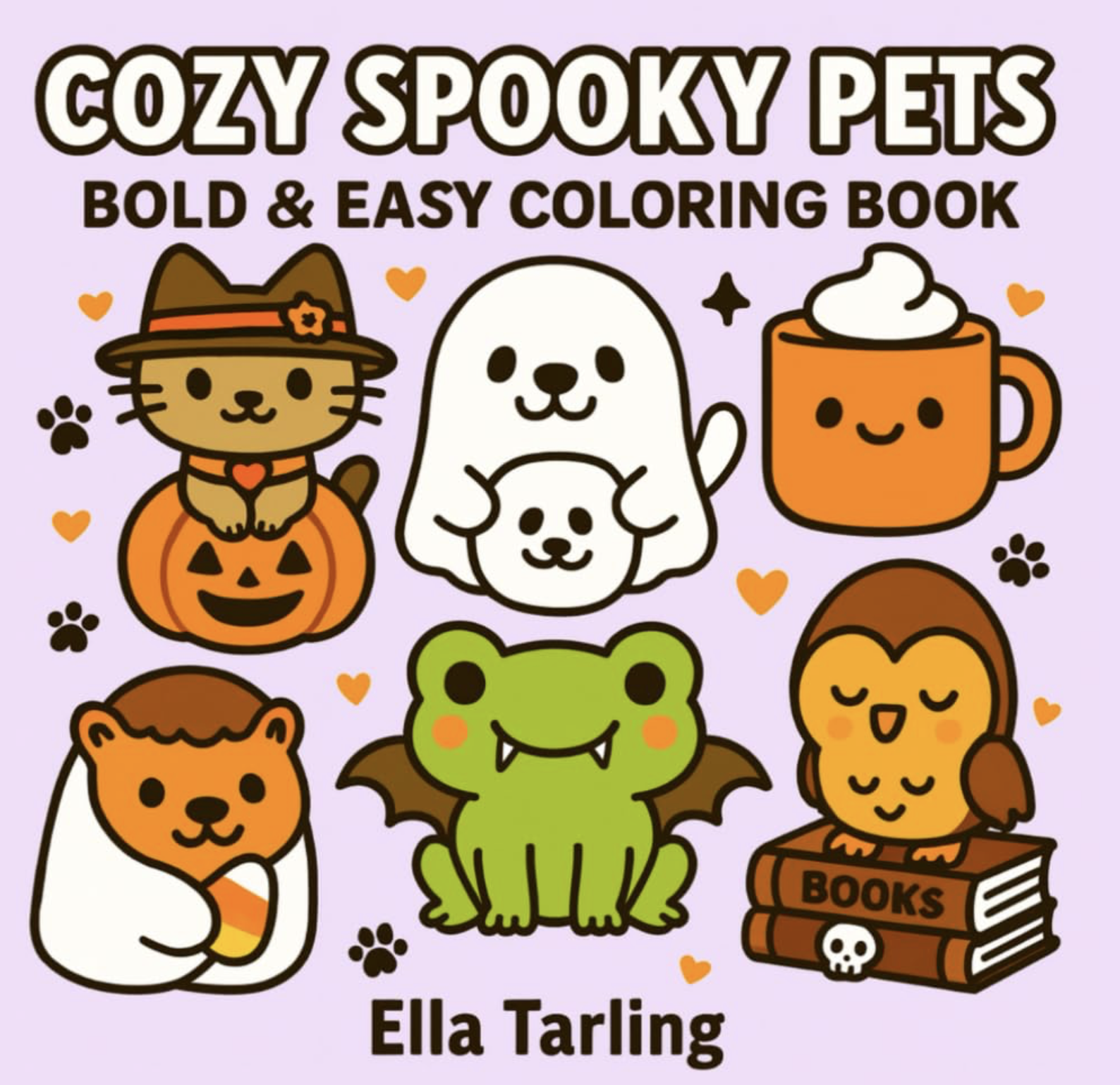 Cozy Spooky Pets Coloring Book