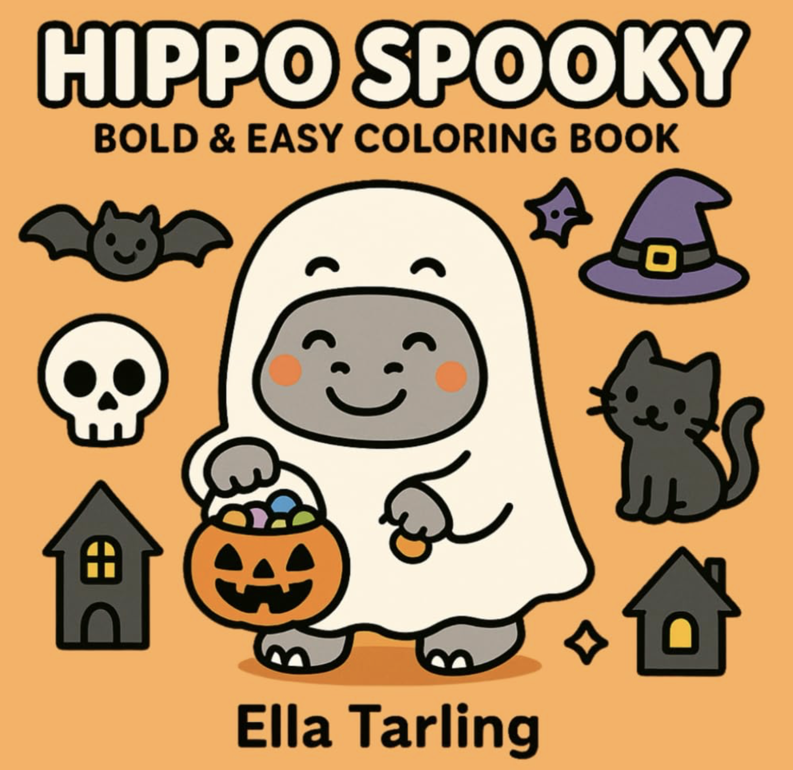 Hippo Spooky Coloring Book