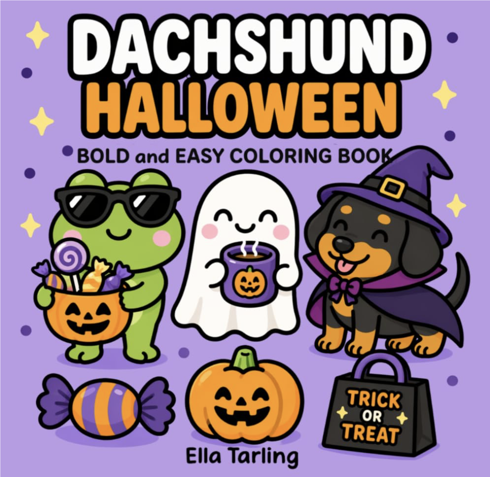 Dachshund Halloween Coloring Book